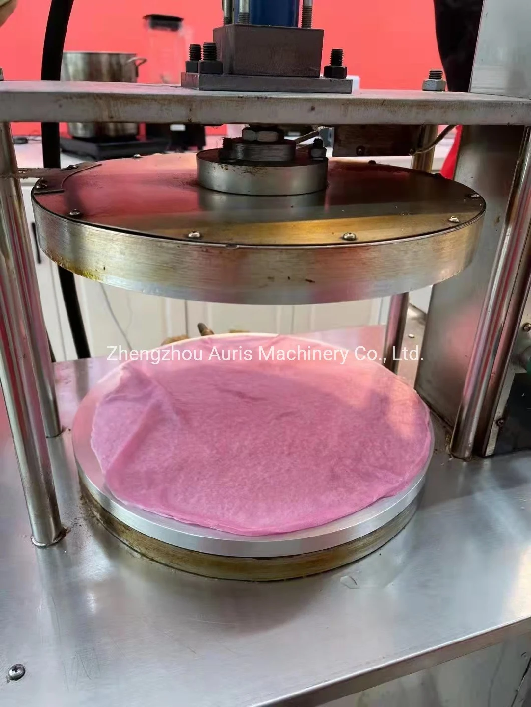 Hydraulic Pancake Press Machine Dough Sheet Presser Roti Chapati Making Machine Pizza Pancake Dough Press Machine