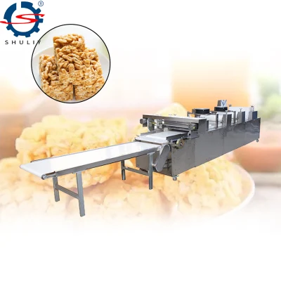 Máquina de fazer barra de cereal de granola para corte de doces de amendoim e tahine