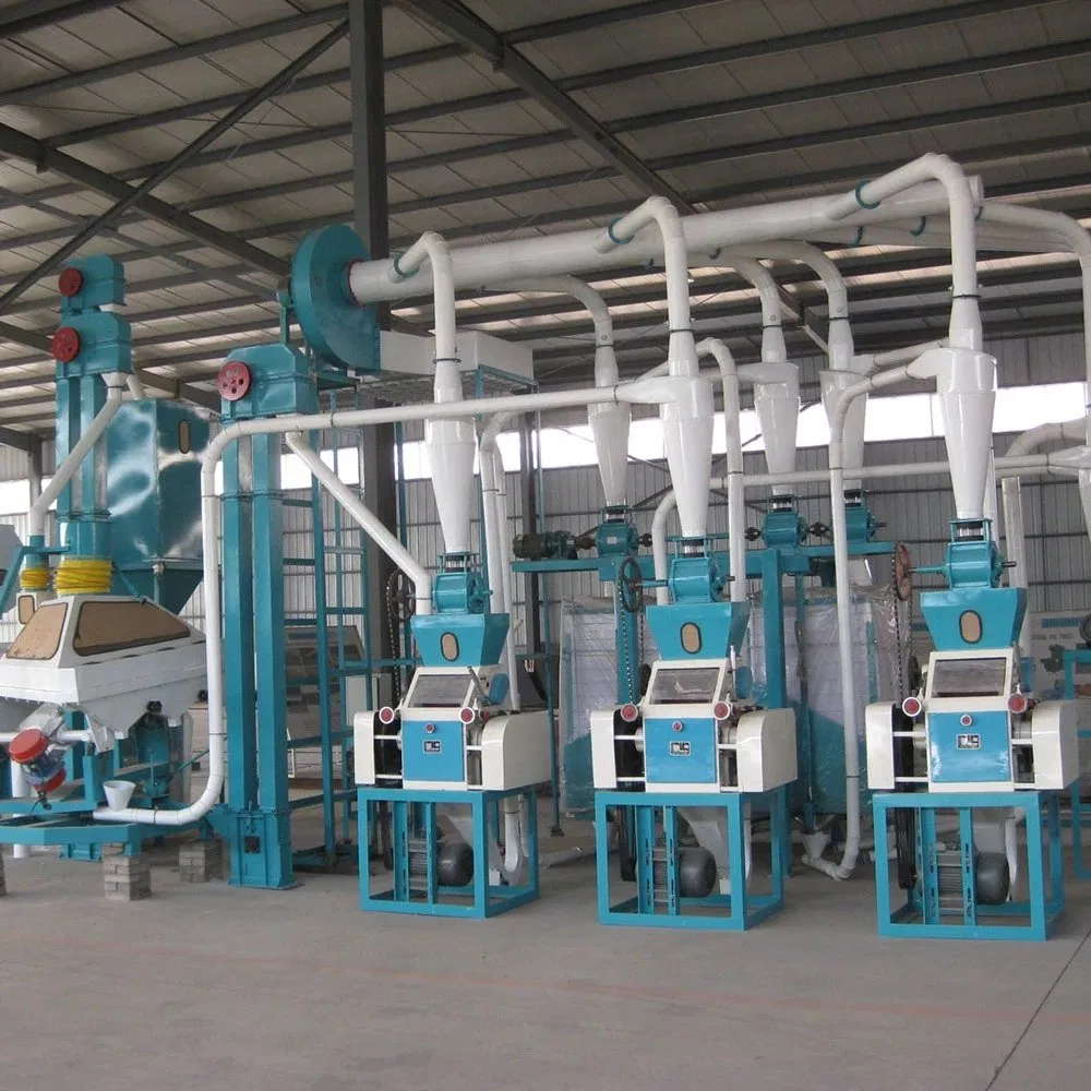 Máquina completa de moagem de farinha de milho para moagem de grãos